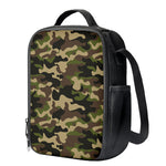 Army Green Camouflage Print Crossbody Lunch Bag