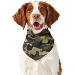 Army Green Camouflage Print Dog Bandana