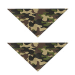 Army Green Camouflage Print Dog Bandana