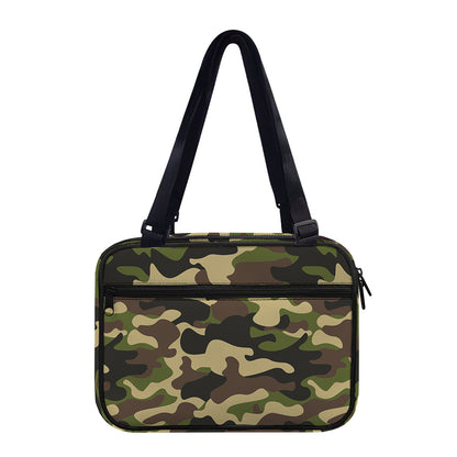 Army Green Camouflage Print Double Strap Bible Bag