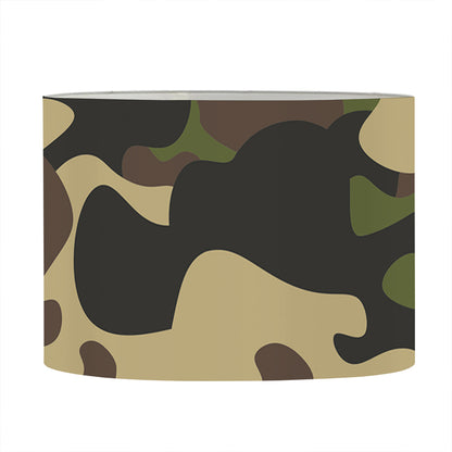 Army Green Camouflage Print Drum Lamp Shade