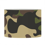 Army Green Camouflage Print Drum Lamp Shade
