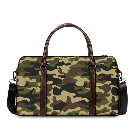 Army Green Camouflage Print Duffle Bag