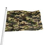 Army Green Camouflage Print Flag