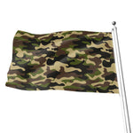 Army Green Camouflage Print Flag