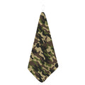Army Green Camouflage Print Hand Towel