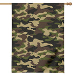 Army Green Camouflage Print House Flag
