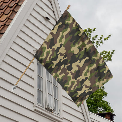 Army Green Camouflage Print House Flag