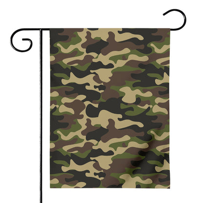 Army Green Camouflage Print House Flag