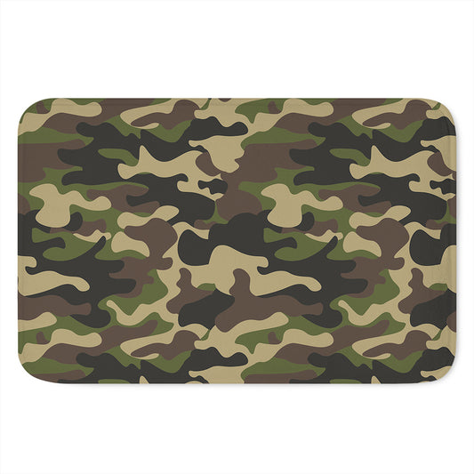 Army Green Camouflage Print Indoor Door Mat