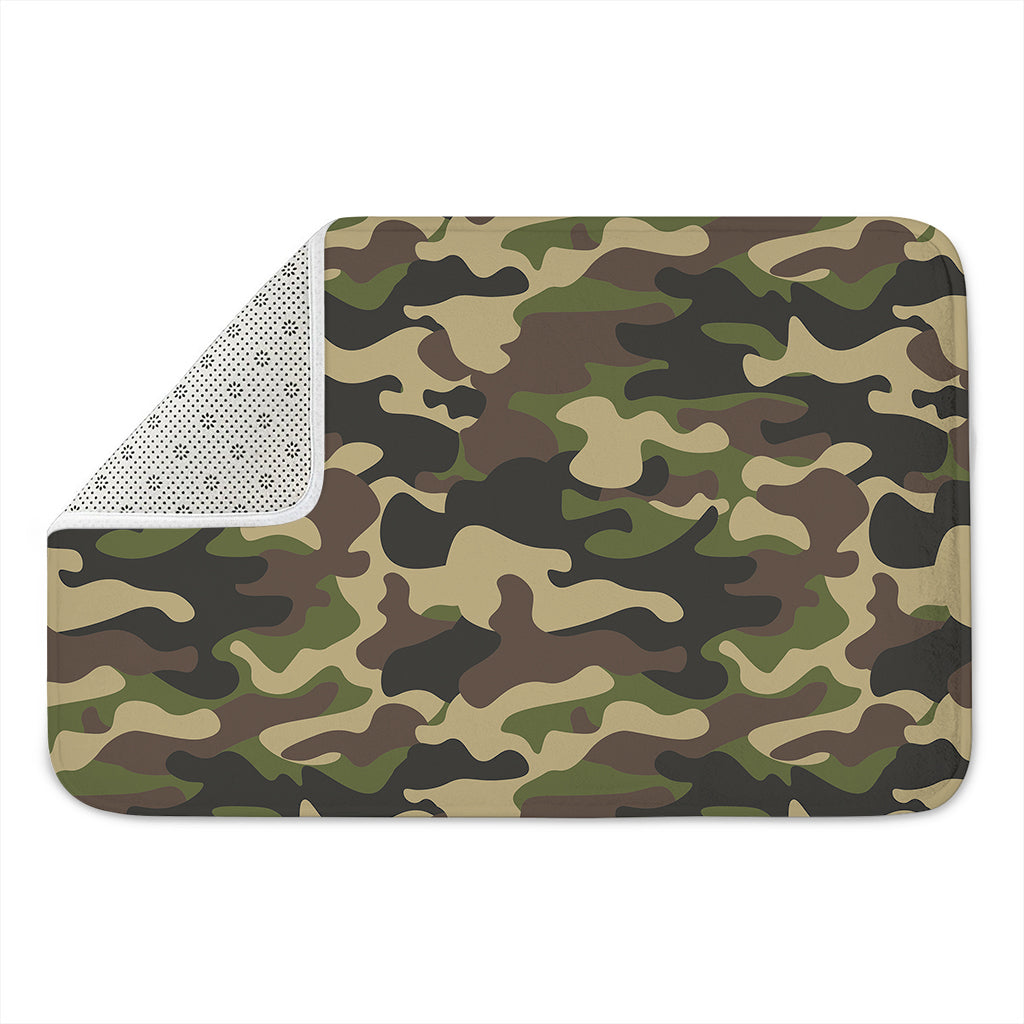 Army Green Camouflage Print Indoor Door Mat