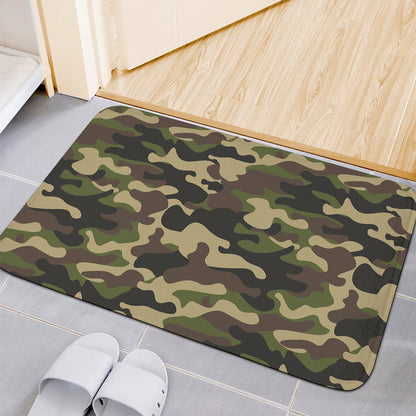 Army Green Camouflage Print Indoor Door Mat
