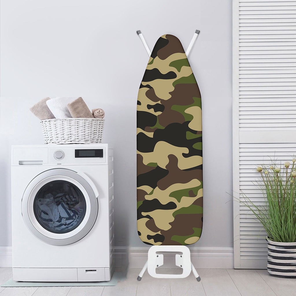 Army Green Camouflage Print Ironing Board Cover