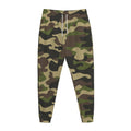 Army Green Camouflage Print Jogger Pants