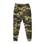 Army Green Camouflage Print Jogger Pants