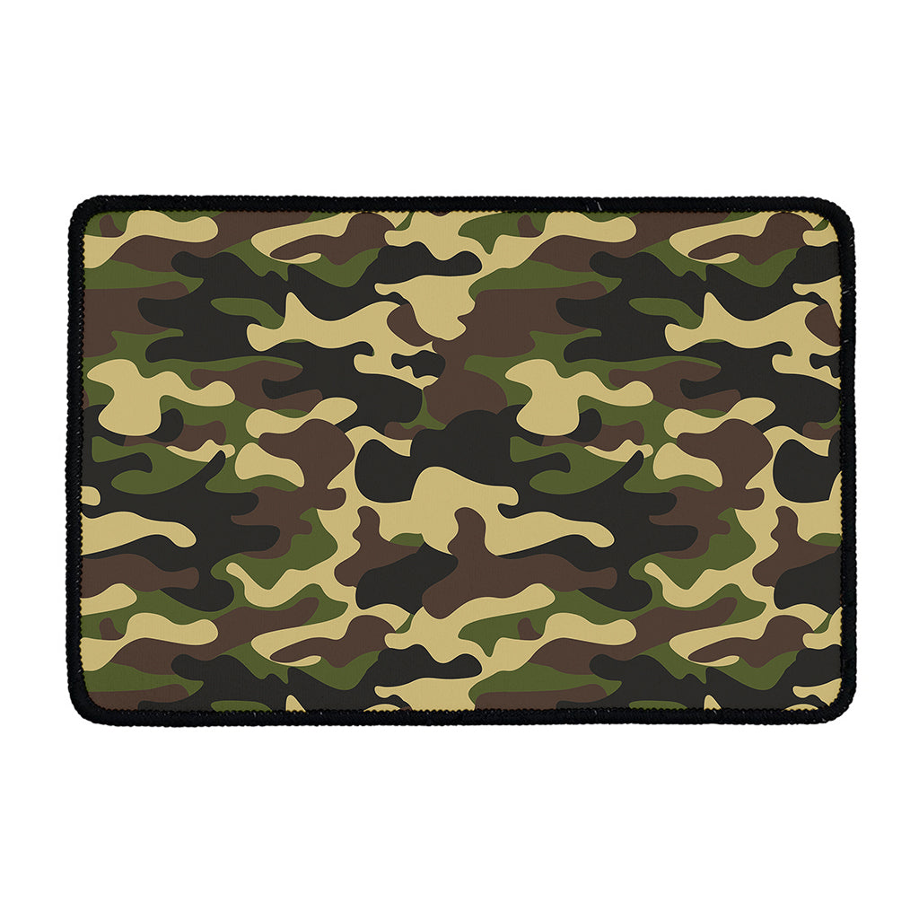 Army Green Camouflage Print Kitchen Mat
