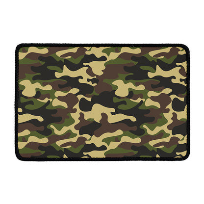 Army Green Camouflage Print Kitchen Mat