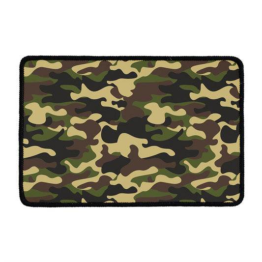 Army Green Camouflage Print Kitchen Mat