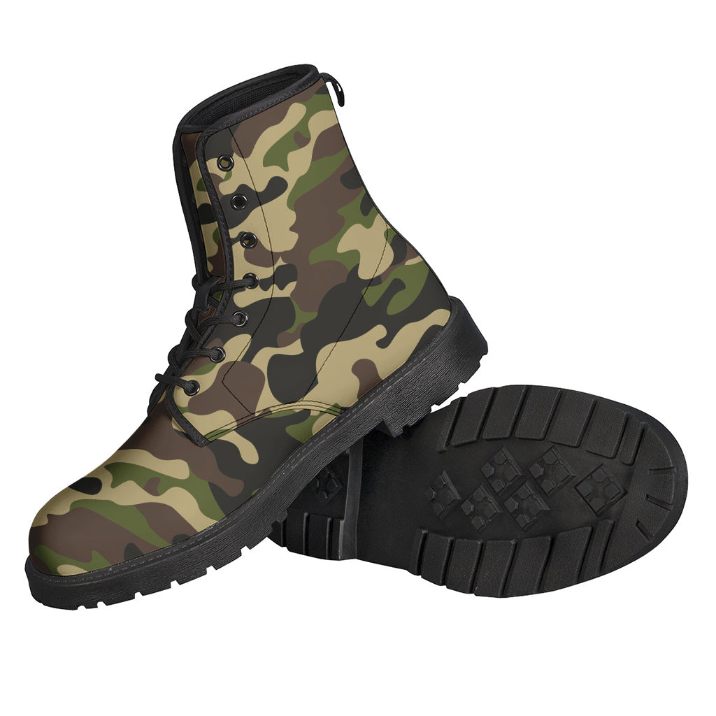 Army Green Camouflage Print Backpack