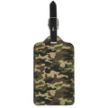 Army Green Camouflage Print Luggage Tag