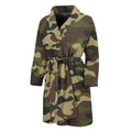 Army Green Camouflage Print Men's Bathrobe
