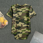 Army Green Camouflage Print Men's Bodysuit