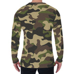 Army Green Camouflage Print Men's Long Sleeve T-Shirt