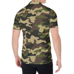 Army Green Camouflage Print Men's Shirt
