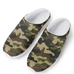 Army Green Camouflage Print Mesh Casual Shoes