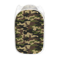 Army Green Camouflage Print Mesh Laundry Hamper
