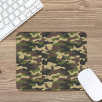 Army Green Camouflage Print Mouse Pad
