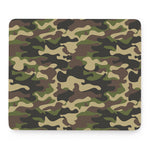 Army Green Camouflage Print Mouse Pad