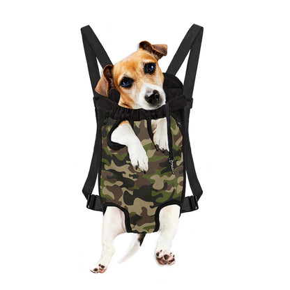 Army Green Camouflage Print Pet Carrier Backpack