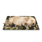 Army Green Camouflage Print Pet Cooling Mat Cover