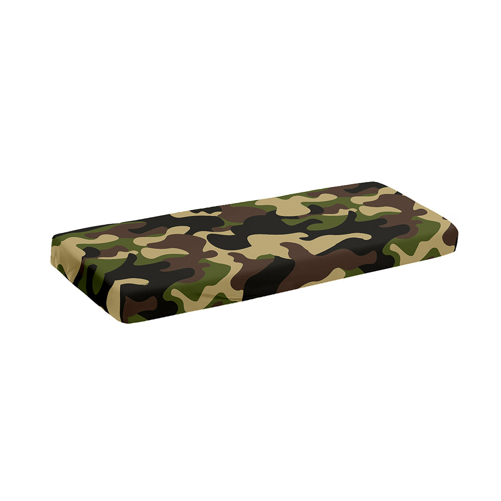 Army Green Camouflage Print Piano Keyboard Cover