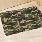 Army Green Camouflage Print Polyester Doormat