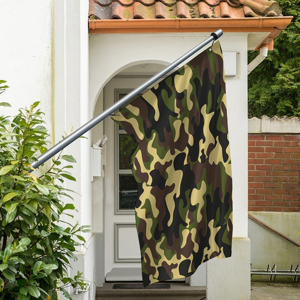 Army Green Camouflage Print Polyester Flag
