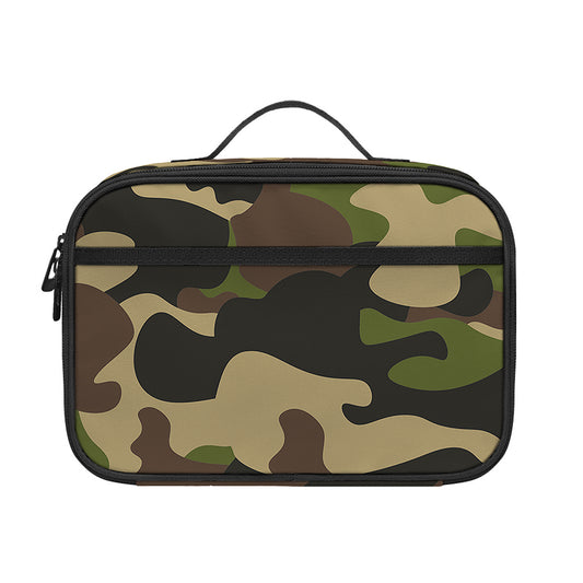 Army Green Camouflage Print Portable Lunch Bag