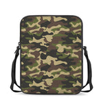 Army Green Camouflage Print Rectangular Crossbody Bag