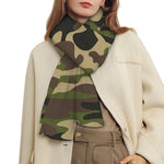 Army Green Camouflage Print Scarf