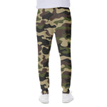 Army Green Camouflage Print Scuba Joggers