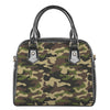 Army Green Camouflage Print Shoulder Handbag