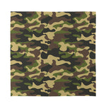 Army Green Camouflage Print Silk Bandana