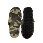 Army Green Camouflage Print Slippers