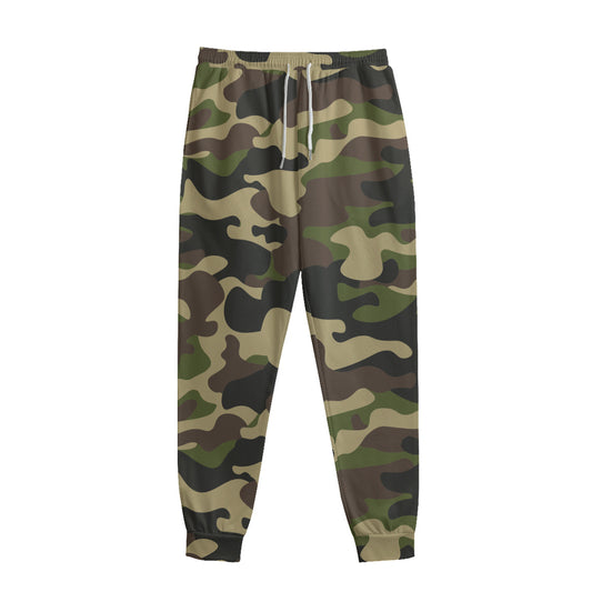 Army Green Camouflage Print Sweatpants
