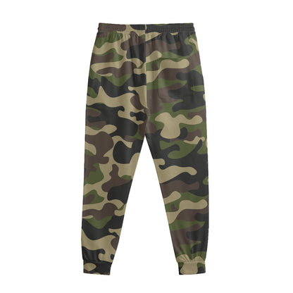 Army Green Camouflage Print Sweatpants