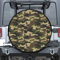 Army Green Camouflage Print Tire Cover