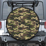 Army Green Camouflage Print Tire Cover