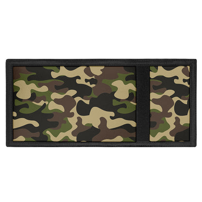 Army Green Camouflage Print Trifold Wallet
