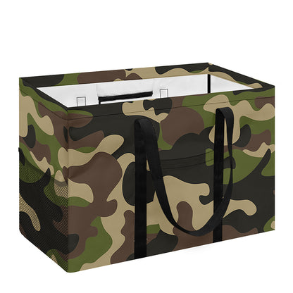 Army Green Camouflage Print Utility Tote Bag